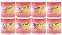 3 Layers Toilet Roll Paper Soft Strong Toilet Tissue Home Household Bath Bathroom Kitchen Toilet Tissue Paper for Daily Use (8pcs)