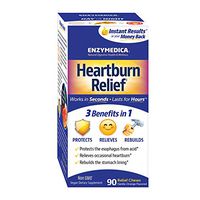Enzymedica - Heartburn Relief, Dietary Supplement to Help Soothe Indigestion, Vegan, Non-GMO, Vanilla Orange, 90 Chews (45 Servings)
