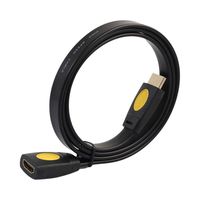 Gessppo Gold Plated 4K 3D HDMI Extension Cable Extender Male to Female LCD HD TV 1080P Connectors,Length: 0.5/1/1.8/3/5M. (1M)