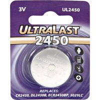 Watch/Electronic Lithium Button Cell Battery Retail Pack - DL2450B Equivalent (UL-2450) -