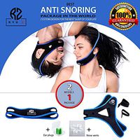 Premium Anti Snoring Chin Straps for Men and Women, Adjustable Stop Snoring Solution, Snore Reduction Sleep Aids– 3 Anti Snoring Device : Anti Snoring Chin Strap (2 Models), Nose Vents and Ear Plugs
