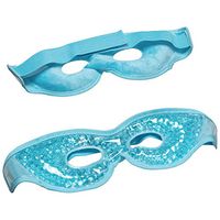 Ariel Edge Gel Eye Mask 2.0 with Eye Holes -Aqua Pearls™Hot Cold Compress Pack Eye Therapy with Eye Hole (Blue)