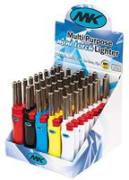 50 PCS MK Windproof Refillable Torch Lighter,Candle Lighter