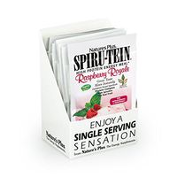NaturesPlus SPIRU-TEIN Shake - Raspberry Royale Flavor - 8 Packets, Spirulina Protein Powder - Plant Based Meal Replacement - Vegetarian, Gluten-Free - 8 Total Servings