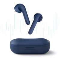 TicPods 2 True Wireless Earbuds, TWS Earbuds, Bluetooth 5.0, Semi-in-Ear Design, IPX4 Water Resistant, Long Press to Wake Up Smartphone, Touch Gesture Controls, 20 Hours Battery Life, Navy