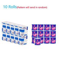 T-REASURE 3-PLY Standard Rolls, 10 Roll Pack Neutral White Toilet Paper Bathroom Tissue, 3 Ply Toilet Paper Tissue, 100% Recycled Fiber Bulk Toilet Paper