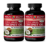 Weight Loss Appetite suppressant - Coconut Oil 3000MG - Extra Virgin - Pure and Potent Ingredients - Coconut Oil Bulk - 2 Bottles (120 Softgels)
