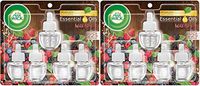 Air Wick Plug in Scented Oil 5 Refills, Wild Berries, Holiday Scent, Holiday Spray, (5x0.67oz), Essential Oils, Air Freshener, Packaging May Vary Pack of 2