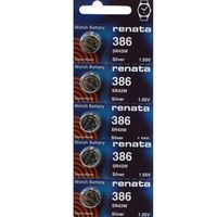 386 Watch battery - Strip of 5 Batteries