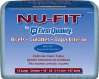 MCK12323101 - Adult Incontinent Brief Prevail Nu-Fit Tab Closure Large Disposable Moderate Absorbency