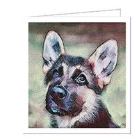 German Shepherd - Sly - Set of 6 Blank Notecards