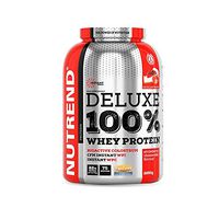 Whey Protein Powder Deluxe 100% by Nutrend Flavor Cheesecake Strawberry 2250g Amino Acid (BCAA) Quickly digestible WPC Isolate WPI CFM Muscle Growth