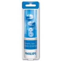 Philips (PHILIPS) SHE3590BL / 98 bass compact earbud headphones attached three soft blue earmuffs