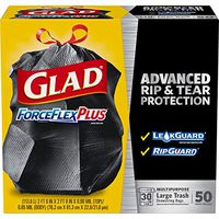 GDNSKL ForceFlexPlus Drawstring Large Trash Bags - 30 Gallon - 50 Count, 2 Pack