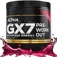Alpha GX7 Pre Workout for Men and Women - Lasting Energy, Enhanced Performance - Sugar Free 30 Servings Cherry Flavor
