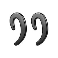 Twins Wireless Earbuds Bluetooth Headset,Non Plug in Ear Earpiece,Double Ear Painless Wearing Headphones with Mic for Cell Phone(Black)