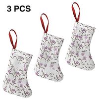 Christmas Tree and Fireplace Decoration Colorful Small Flower Cool Christmas Stockings for Funny Xmas Party
