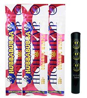 Herb Airtight Pocket Protector with Organic Hubba Bubba Hemp Wraps Vegan Non-GMO 3 Count DC Crafts Nation - Happy Face