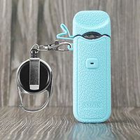 CEOKS for Smok Nord Silicone Case with Keychain Anti-Loss Holder Carrying case Rubber Skin wrap (Tiffany Blue)