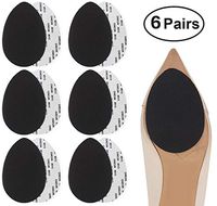 Dr. Foot Self-Adhesive Non-Skid Shoe Pads Anti Slip Shoe Grips for High Heels, Anti-Shedding Non-Slip Rubber Sole Protectors (6 Pairs)