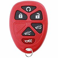KeylessOption Keyless Entry Remote Control Car Key Fob Replacement for 15913427 -Red