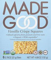 Made Good Crispy Squares, Vanilla, 4.68 Oz