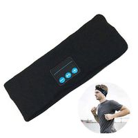 Sports Bluetooth Headband Wireless Earphone Sleep Headphones, Music Headbands Sleeping Headsets for Sleeping Running Yoga Workout (Black)