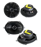 2) Kicker 41DSC654 6.5" 240W + 2) 41DSC684 6x8" 200W 2-Way Car Coaxial Speakers