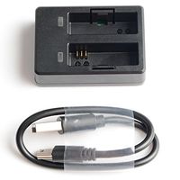 SJCAM Accessory USB Dual Slot Battery Charger Compatible with SJCAM SJ7 Star 4k Ultra HD Action Camera and WiFi Sports Action Camera