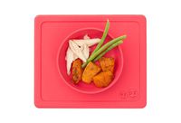 ezpz Mini Bowl - One-Piece Silicone placemat + Bowl (Coral)