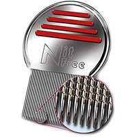 Nit Free Terminator Lice Comb, Professional Stainless Steel Louse and Nit Comb for Head Lice Treatment, Removes Nits, COLORS MAY VARY