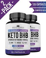 Keto Pills - (2 Pack | 120 Capsules) Advanced Keto Burn Diet Pills - Best Exogenous Ketones BHB Supplement