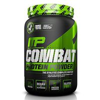 MusclePharm Combat Protein Powder - Essential blend of Whey, Isolate, Casein and Egg Protein with BCAA's and Glutamine for Recovery, Cookies 'N' Cream, 2 Pound