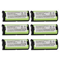 EBL Pack of 6 1000mAh NI-MH Home Phone Rechargeable Battery for Panasonic HHRP105 HHR-P105 HHRP105A, HHR-P105A KX242