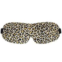 Orlancy Sleeping Mask 3D Contoured Adjustable Strap Eye Mask for Travel&Sleep Leopard