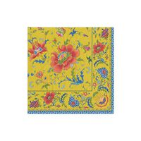 Caspari Chinese Ceramic Paper Cocktail Napkins in Imperial Yellow, 20 Per Package