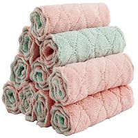 Gonikm Soft Smooth Water Absorption Solid Home Dishcloth Bowl Cleaning Cloth Sponges