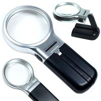 3x Illuminated Magnifier 3" Lighted Magnifying Glass LED Folding Stand