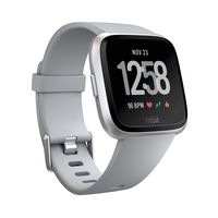 Fitbit Versa Smart Watch, Gray/Silver Aluminium, One Size (S & L Bands Included)