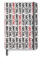 Social Anxiety - PU Leather A5 Bullet Dotted Journal Notebook - Mental Health Awareness