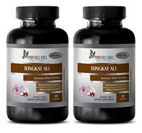 Natural Testosterone Booster for Men - TONGKAT ALI Root Extract - Tongkat ali Women - 2 Bottles 120 Capsules