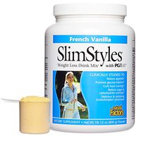 PGX by Natural Factors, SlimStyles Drink Mix, Supports Healthy Weight Management and Helps Reduce Appetite, French Vanilla, 28 oz (13 servings)