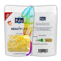Pufai Disposable Cigarette Filters Compatible 8mm Regular 150 Per Pack