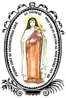 St Therese Patron of Unconditional Love 4"x6" Set of 6 Linen Postcards
