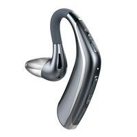 Glazata Wireless Bluetooth Headset Earpiece with 30 Hours Talk Time and Noise Cancelling Mic Bluetooth Earbud Handsfree for iPhone Samsung Cell Phone, Driver/Trucker (Grey)