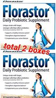 Florastor Daily Probiotic Supplement 50 Capsules (Pack of 2)