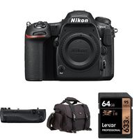 Nikon D500 DX-Format Digital SLR (Body Only) w/ Nikon MB-D17 Multi Battery Power Pack and Accessories