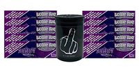 Herb Airtight Container Fresh Kettle with Juicy Jay's BlackBerry Brandy 1.25 Flavored Hemp Rolling Papers 10 Count DC Crafts Nation- Middle Finger