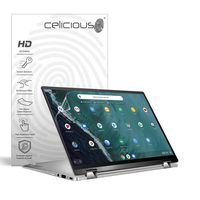 Celicious Vivid Invisible Glossy HD Screen Protector Film Compatible with ASUS Chromebook Flip C434 [Pack of 2]