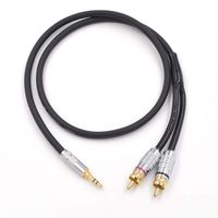 Monster Prolink Standard 100 Audio Cable Stereo 3.5mm Male to 2 RCA Male Hi Fi for MP3,CD,IPAD iPod Speakers,Home Theater,HDTV (Straight 3.5mm (3 Feet))